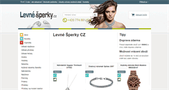 Desktop Screenshot of levne-sperky.cz