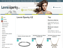 Tablet Screenshot of levne-sperky.cz